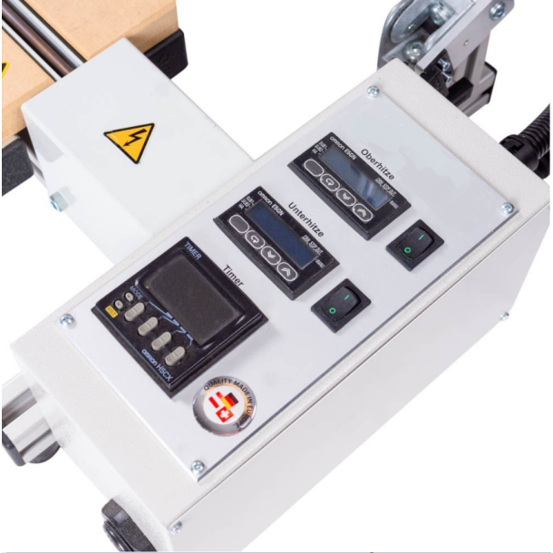 TG250m0. 2500 mm. varmebord med digital temperaturkontrol og 2 varmeelementer