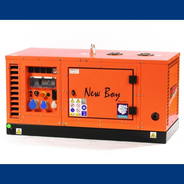 12 kVA Europower New Boy EPS123DE - - Vandkølet diesel generator med ekstra støjdæmpning - Dieselgeneratorer 230V vandkølet - Holm & Holm A/S