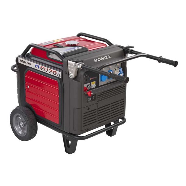 Generator, Honda, EU70iS 230V - 7 kVA - El-start -Tomgangsautomatik - Stjsvag - Inverter