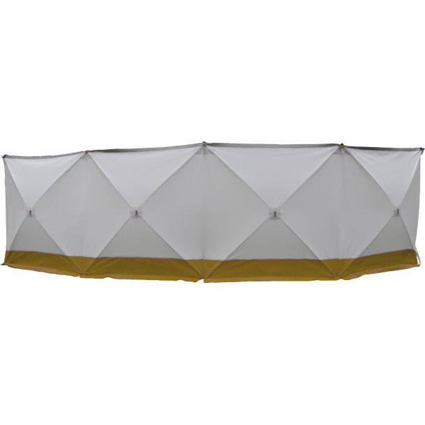 Safety Screen.  Shield Yellow / White with pegs and bag.