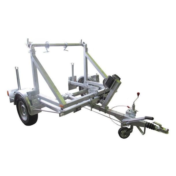 Udrullertrailer 1T  uden bur Nyttelast 1010 kg, egenvgt 340 kg.  Lige trkstang.