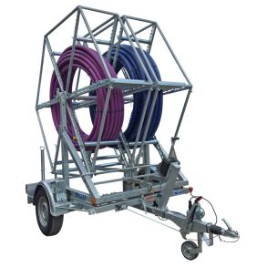 Cage 0.5M for trailer 1T Coil dimensions max D2200mmxW500mm - Intended for pipes with a diameter of 