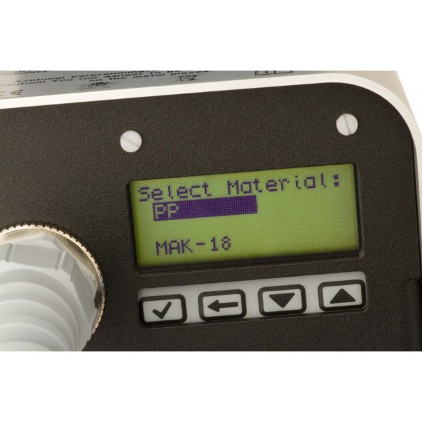 Extruder, Munsch, MEK18B, (Digital) with 360  swivel head. Connects to external air supply. 230V