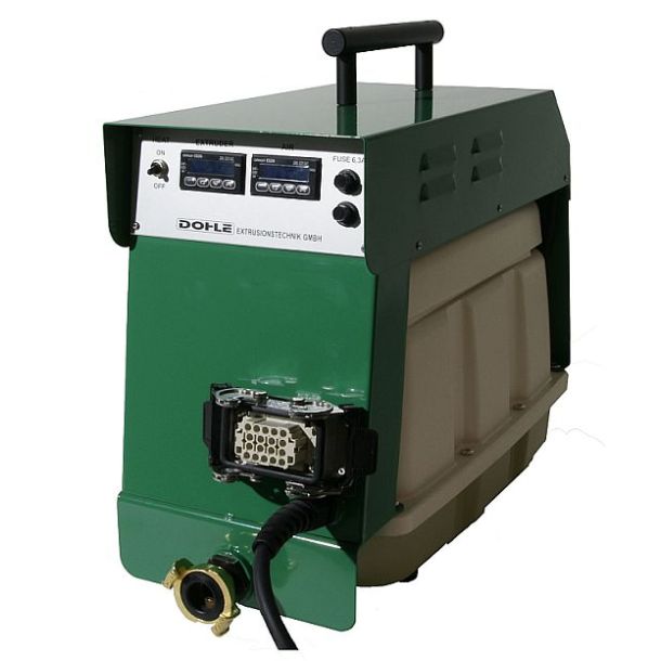 Ekstruder Dohle Micro 230V, 1300 W Komplet med E-Box, integreret kompressor, tilslutning 7m og transportkasse.