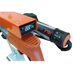 Ekstruder, HSK10DE compact digital, 230V.   Digital styring af masse- og lufttemperatur.  Med egen luftforsyning.