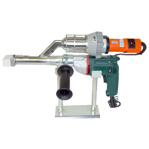 Ekstruder, HSK18 E 230V  med egen luftforsyning. Vgt 4,8 kg. Output PE 1,8 kg/h