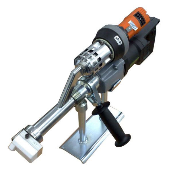 Ekstruder, HSK40 E  med egen luftforsyning. Vgt 7,4 kg. Output PE 4 kg/h