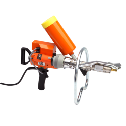 Ekstruder, HSK60DEG , granulatekstruder 400V med egen luftforsyning. Vgt 11,4 kg. Output PE 6 kg/h