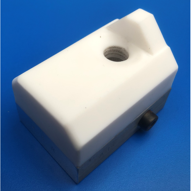 Svejsesko HSK A14 - Plade 20 mm.  Indvendig hjrne / kantsm inkl. alu-holder