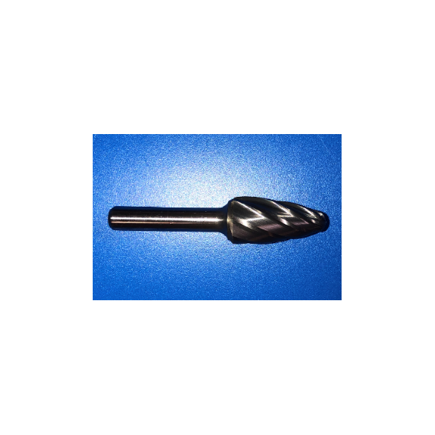 Frsestift til plast. 16 mm. konisk med 8 mm. skaft.