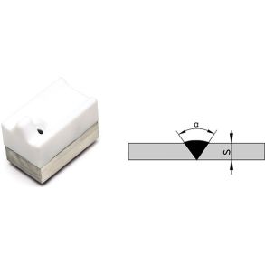 Svejsesko til pl. 5-6 mm. V - sm svejsning  For Wegener Exweld 322, Aero, Sigma og Alfa ekstrudere.