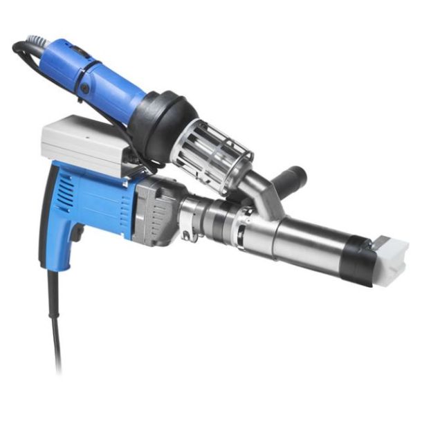 EXWELD Aero C. Wegener ekstruder med egen luftforsyning. Output 2,6 kg/h (PE)   Svejsetrd PE / PP 3 og 4 mm. Leveres med 1 stk. svejsesko efter Deres valg.