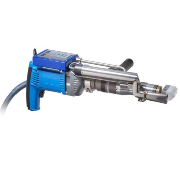 EXWELD alpha4 EC. Wegener ekstruder til ekstern luftforsyning. Output 2,6 kg/h (PE)   Svejsetrd PE / PP 3,4,5 mm. Leveres med 1 stk. svejsesko efter Deres valg.