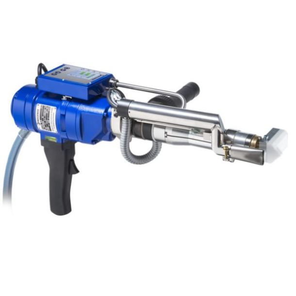EXWELD gamma4 EC.  Wegener ekstruder til ekstern luftforsyning. Output 6,2 kg/h (PE) Svejsetrd PE / PP 3,4,5 mm. Leveres med 1 stk. svejsesko efter Deres valg.
