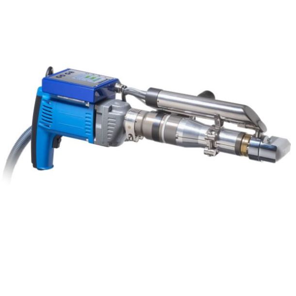 EXWELD alpha4 EC Twisty. Wegener ekstruder til ekstern luftforsyning. Output 2,6 kg/h (PE) Svejsetrd PE / PP 3,4,5 mm. Leveres med 1 stk. svejsesko efter Deres valg.