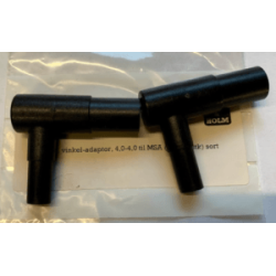 GF, vinkeladapter, 4,0-4,0 til MSA (s�t a 2 stk) sort