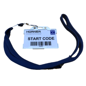 Card for remote control (Start code), with holder and keyhanger