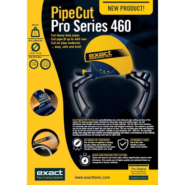 Exact  PipeCut 460 Pro 230V/2500W rrskrer system 100-460 mm.