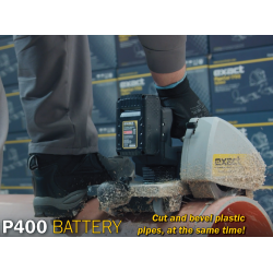 Exact PipeCut P400 Batteri 18V rrskrer system til plastrr 100-400 mm.  SN:__________
