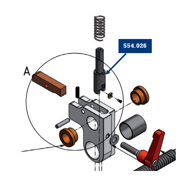 Holder for cutting plate for Hrner Rotary Scrapers
