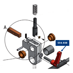 Hndtag til rotationsskraber size 1-2 (KVR-19)