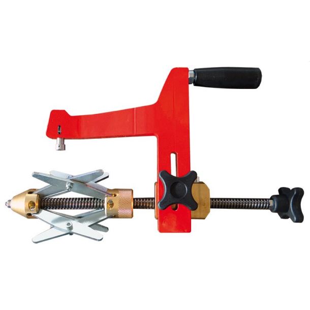 Rotationsskraber, Omisa SCR/180 fra 75 til 180 mm. Fjederkompenseret og vendbare skr. Leveres i plast kuffert.