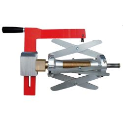 Rotationsskraber, Omisa SCR/400 fra 180 til 400 mm. Fjederkompenseret og vendbare skr. Leveres i plast kuffert.