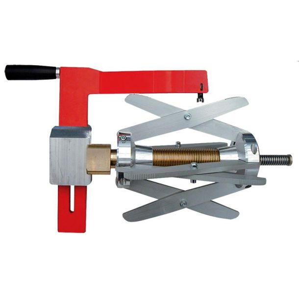 Rotary scraper, Omisa SCR400 from 180 to 400 mm. Spring-compensated and reversible inserts. 