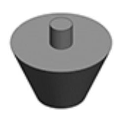 Konisk Svejseprop 22-44,7-28 mm. med 10 mm. tap.