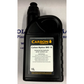 Hydraulic oil, Carbon Hydrac BIO 15,  1 liter.  (HF-E 15   ISO VG 15)