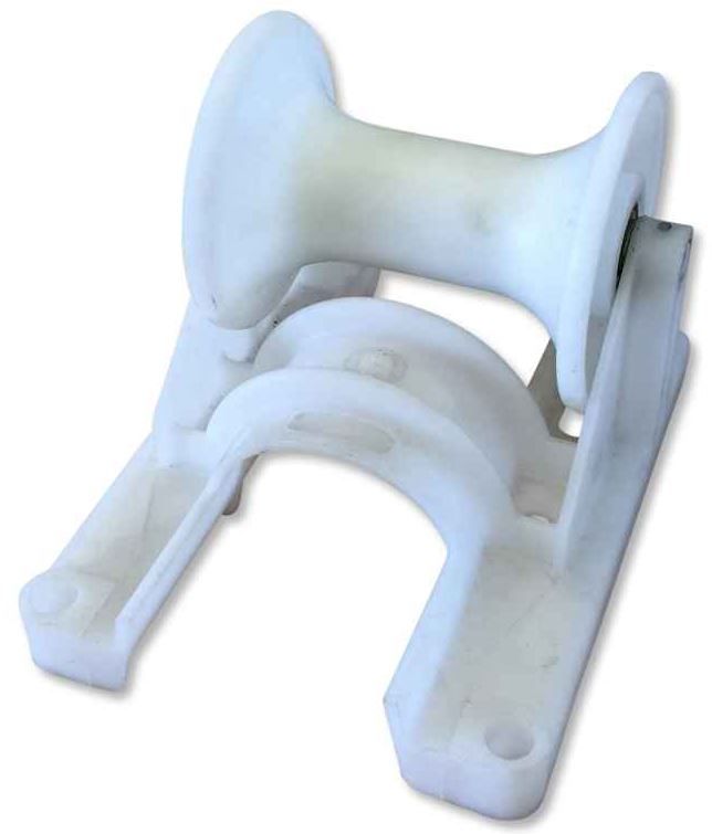 Cable laying roller Ø200, with ball bearings and polyamid frame