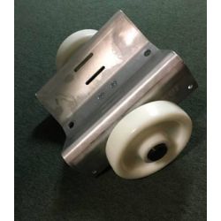 Tube dog HHRH, Rollers for plastic pipes for max Ø 315 mm, made of aluminum with solid wheels.