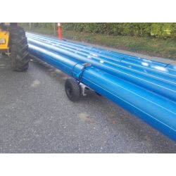 Tube dog HHRH, Rollers for plastic pipes for max Ø 315 mm, made of aluminum with solid wheels.