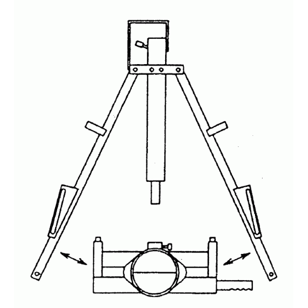 Klemmevrktj 250, Hydraulisk klemmevrktj med hndpumpe.