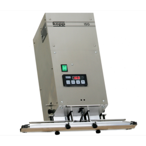 ISG 400 Dobbeltsidet impuls varme. Kabinet i rustfri stl . Digital kontrol. Fodpedal. Svejsning 400 x 3 mm.  230V 500W