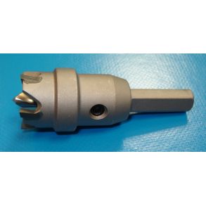 22 mm. kopbor med hrdmetal platter. Godstykkelse max 11 mm.  Dybdestop 15 mm.  Inklusiv sekskantngle.