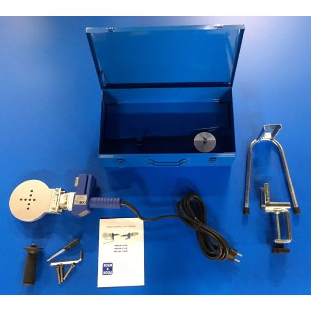 Socket fusion tool HHSW 110, digital, 230V. supplied in steel box with support and clamp. Ex socket