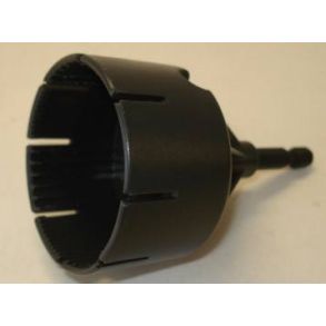 Adapter for deburring tool 10 - 35 mm. for use with drill