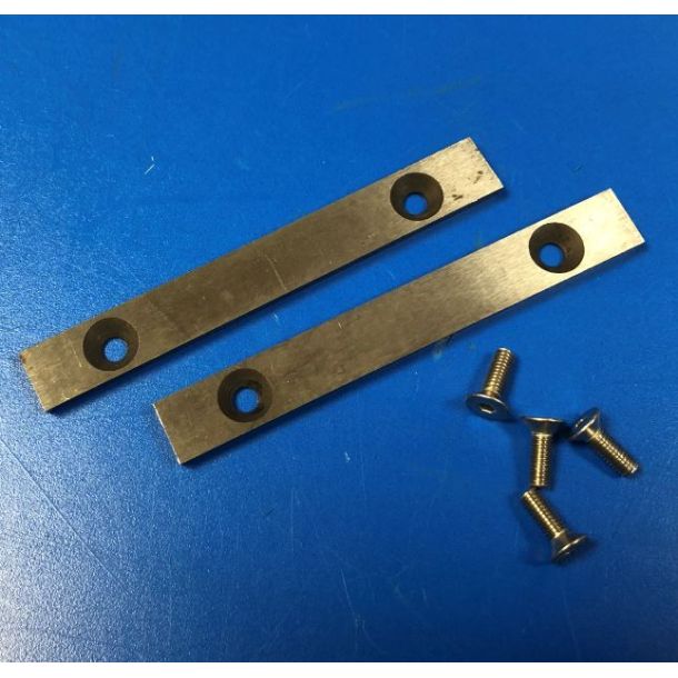 Hvlknive for planhvl  til Tecnodue PL160C vrksteds maskine . 93x12 mm. med 2 huller.