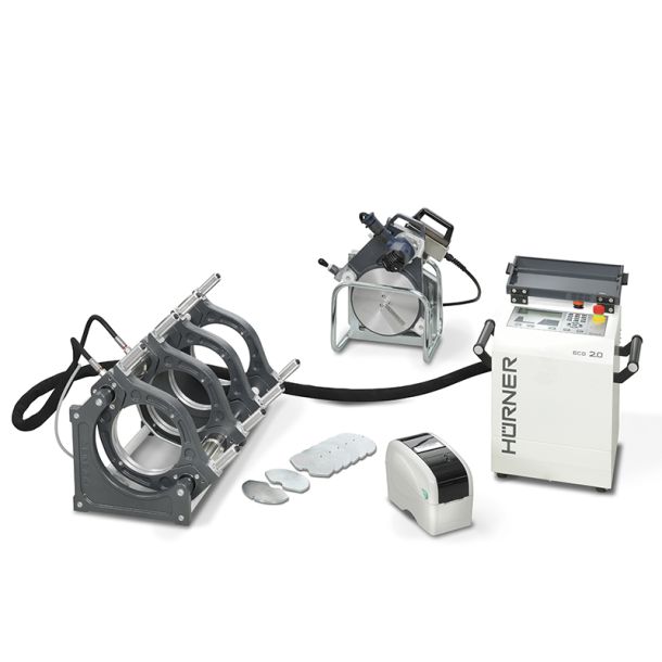 Stuksvejsemaskine, Hrner 200mm, CNC eco 2.0 inkl. Hvl, spejl,trykkarakteristik og reduktioner 63, 75, 90, 110, 125, 140, 160, 180 mm. SN:_