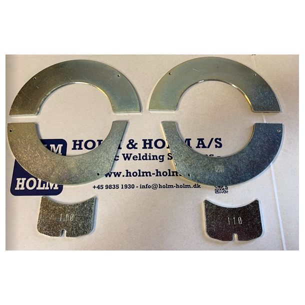 Reductions 160/63 for HWT 160, 4 halves + 2 pipe supports