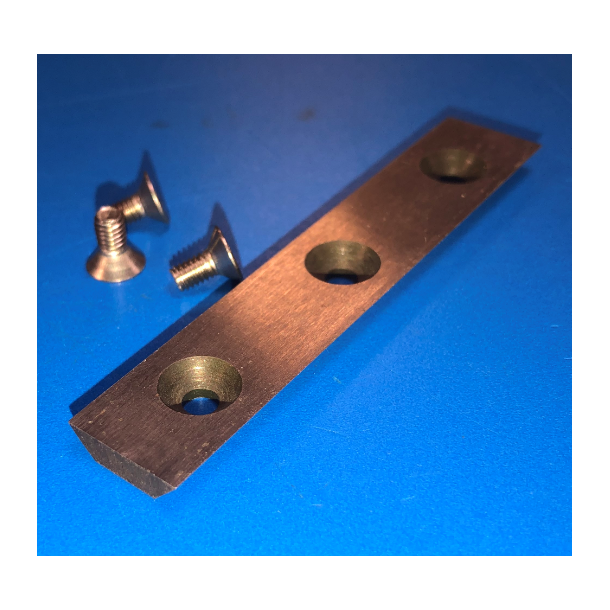 Hvlkniv til Hrner 160mm. markmaskine fr 2013. 80x15 mm. med 3 huller.