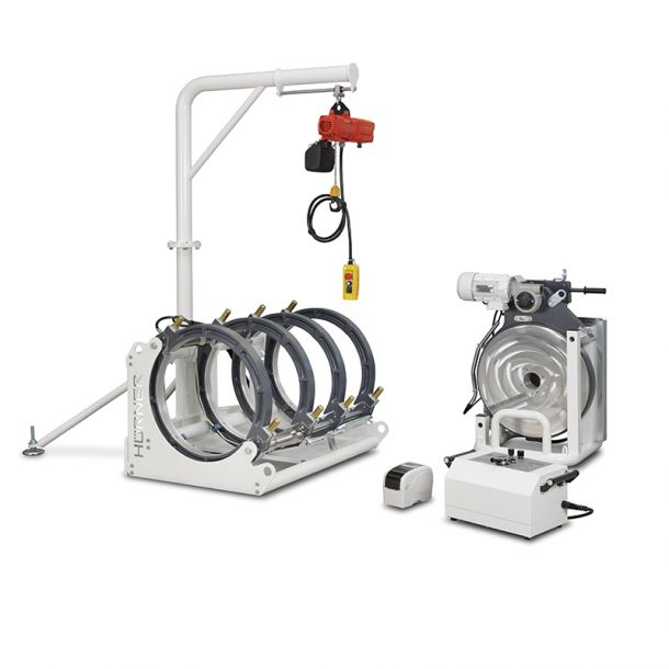 Stuksvejsemaskine, Hrner 500 mm, Weldcontrol 2.0 inkl. Hvl, spejl, trykkarakteristik med reduktioner 200 225 250 280 315 355 400 450 mm. SN: _________