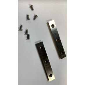 Planing knives with 3 holes for Roweld P160 Saniline. 76x12x4 mm