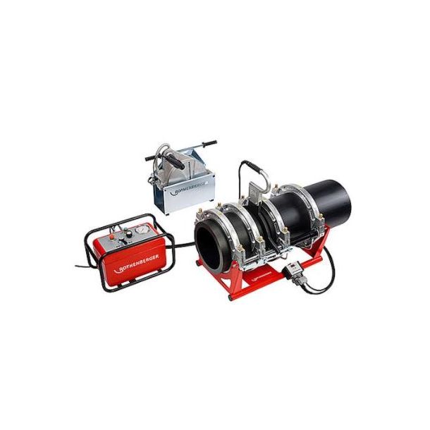 Rothenberger P500B2 - Komplet St 200 til 500 mm. inkl. reduktioner (200, 225, 250, 280, 315, 355, 400, 450) + trykkarakteristik. SN:______________
