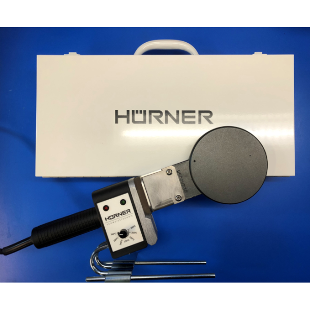 Handheld heating element HSE  120 mm, 230 V W/ temp. control, w/ tabletop stand and transport case