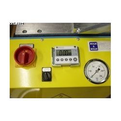 WIDOS 4002, Komplet maskine med  planh�vl, svejsespejl, st�l underbord, smalle hovedsp�ndebakker i st�l, Reduktioner og r�rst�tter 90-110-125-140-160-180-200-225-250-280-315 mm.  Trykkarakteristik.