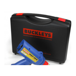 Plastic case with foam insert, suitable for Buckley's spark tester PST 100