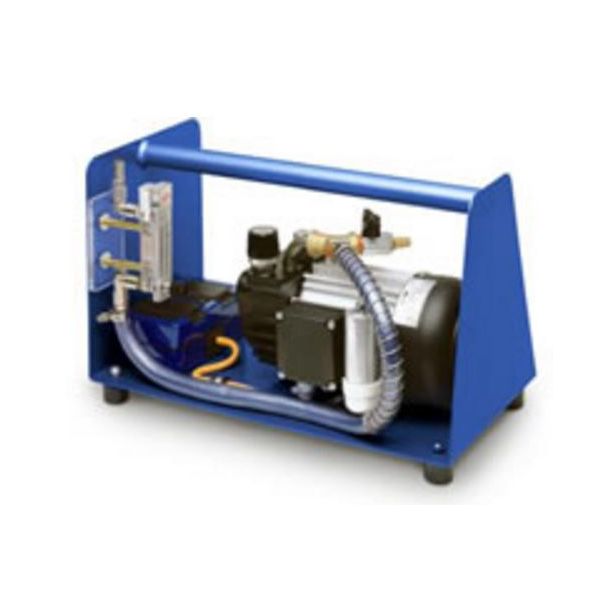 DT 6 blser til tilslutning af en til 2  varmluft svejsemaskiner. Med indbygget Air Flow Meter