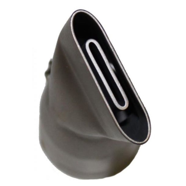 Dyse 40/20 mm, flad. Til overlap svejsning af PU coated membraner.